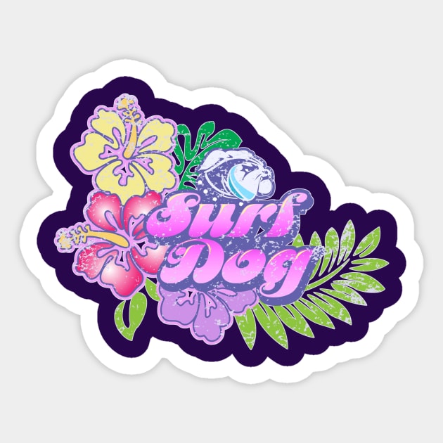 Surf Dog Summer's Garden Sticker by surfdog